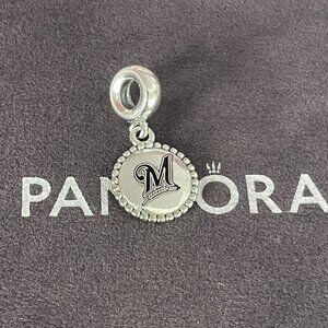 Pandora Milwaukee Brewers Baseball Exlusive Dangle Charm Pendant